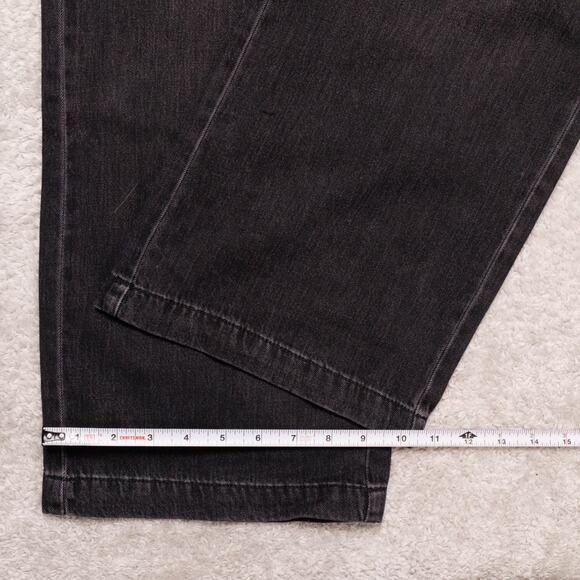 H&M Black Wide Leg Pull On Jeans Denim Pants Womens Size M NWT - Picture 8 of 10
